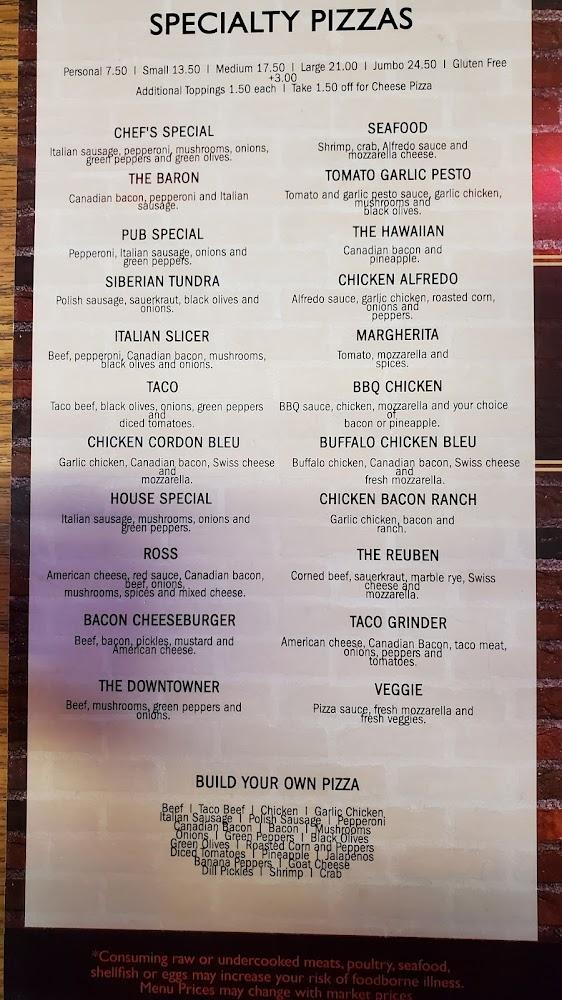 Red Baron Menu image 2