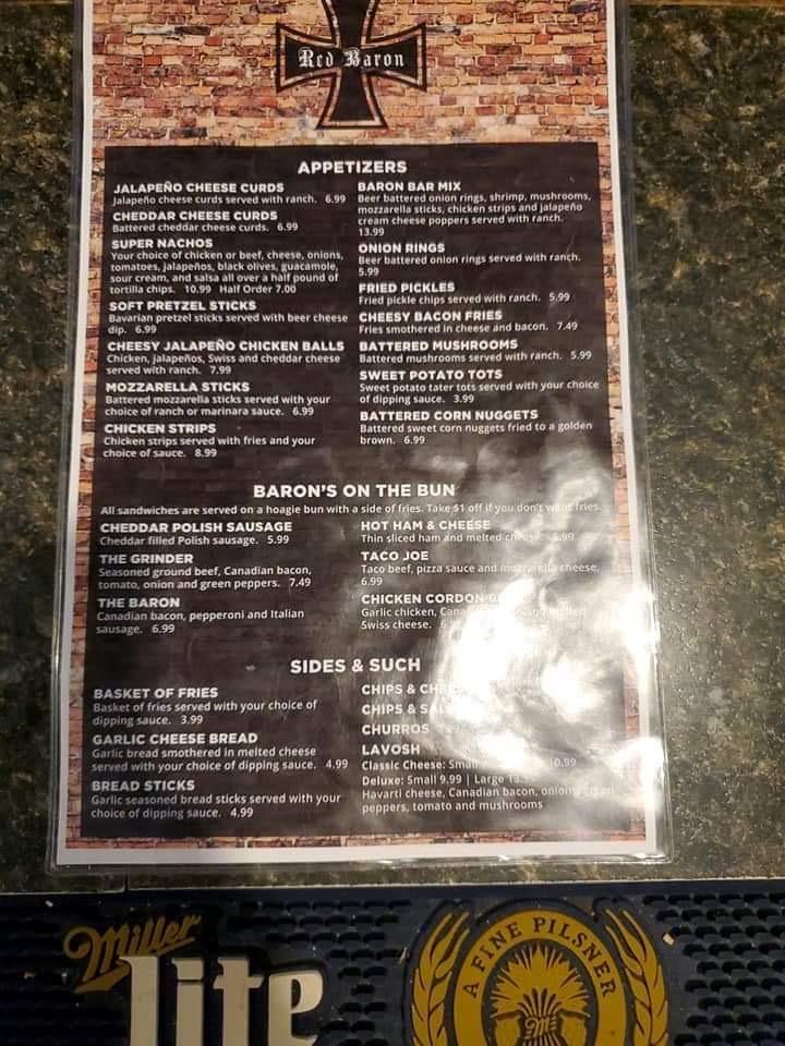 Red Baron Menu image 4